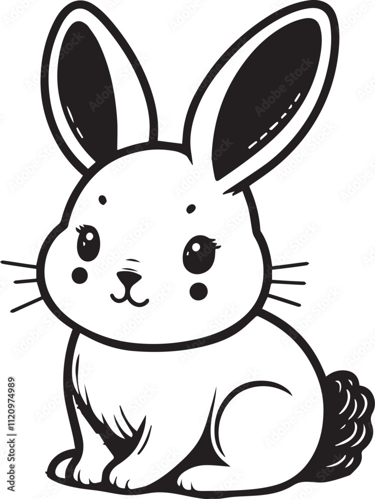 A clean, black-and-white vector illustration of a rabbit, ideal for logos, designs, and branding. Scalable and versatile, perfect for creative projects and animal-themed graphics. A clean, black-and-white vector illustration of a rabbit, ideal for logos, designs, and branding. Scalable and versatile, perfect for creative projects and animal-themed graphics.