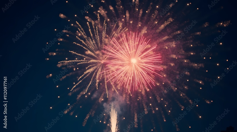Fototapeta premium Spectacular Fireworks Display at Night