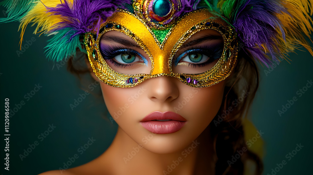 Mysterious Golden Mask with Colorful Feathers: Unveiling Elegance and Mystery Mysterious Golden Mask with Colorful Feathers: Unveiling Elegance and Mystery