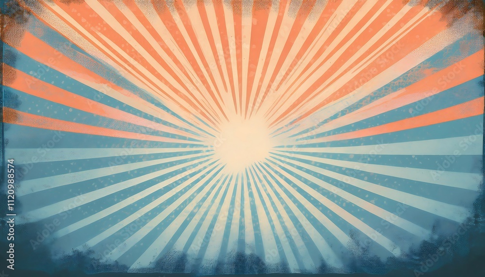 Obraz premium Abstract sunburst design with radial lines.