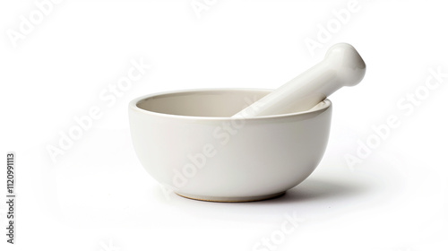 mortar and pestle isolated