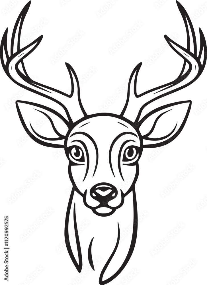 Fototapeta premium deer silhouette vector