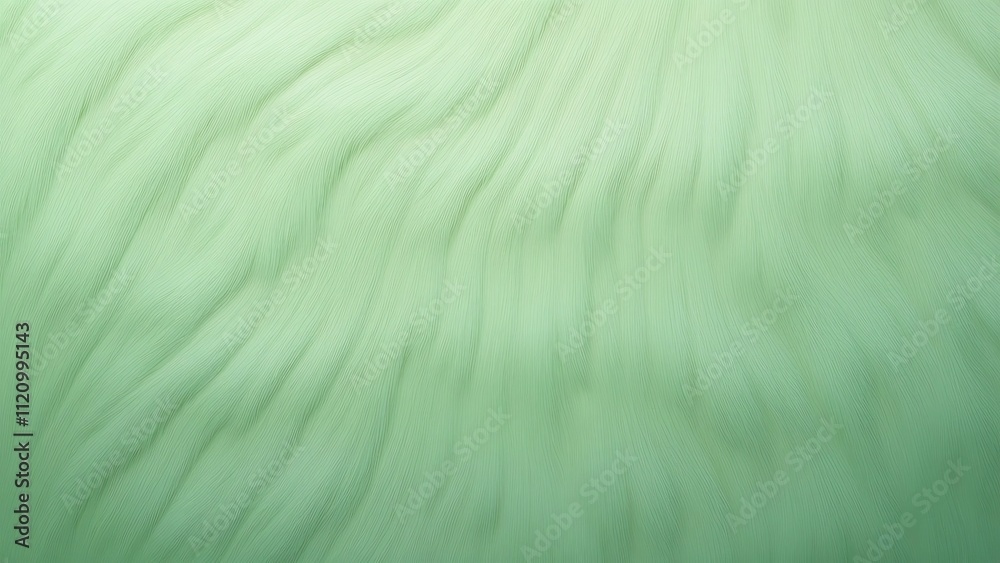 Obraz premium Seamless Light Green Fur Texture Pattern, Soft, Smooth Animal Skin Background for Design Projects