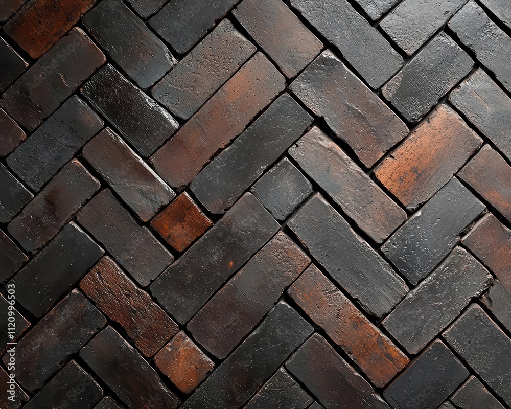 Rustic brick wall with antique pattern textures, warm earthy tones, cozy ambiance, worn and detailed look, closeup Rustic brick wall with antique pattern textures, warm earthy tones, cozy ambiance, worn and detailed look, closeup