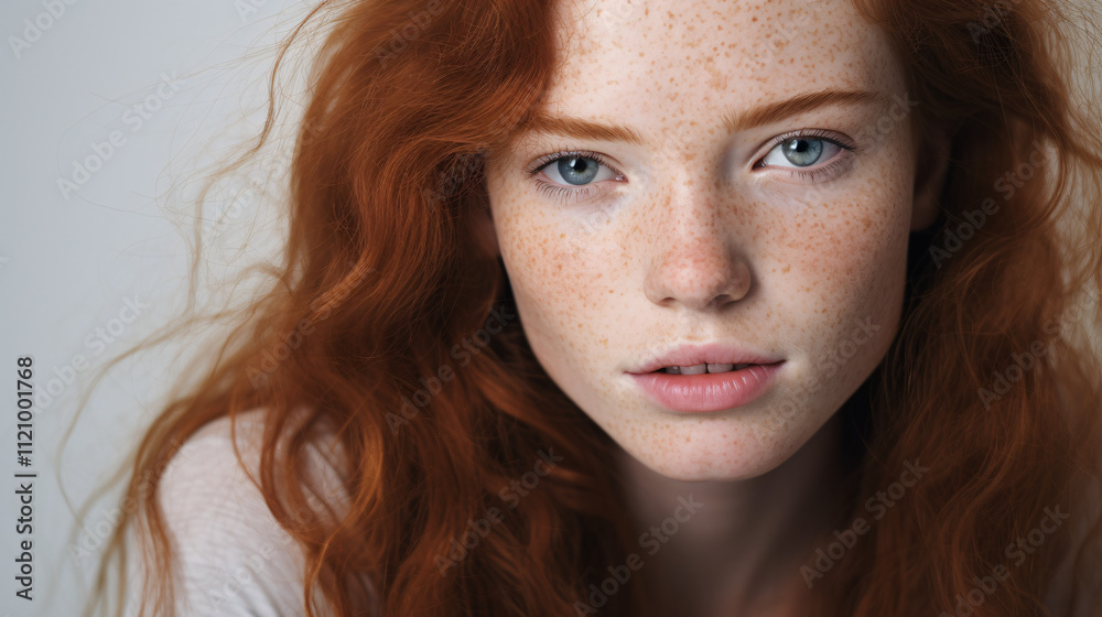 A portrait of a young, confident woman with freckles, exuding self-assurance and natural beauty, captured in a close-up shot.
A portrait of a young, confident woman with freckles, exuding self-assurance and natural beauty, captured in a close-up shot.