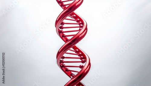 dna strand on white background