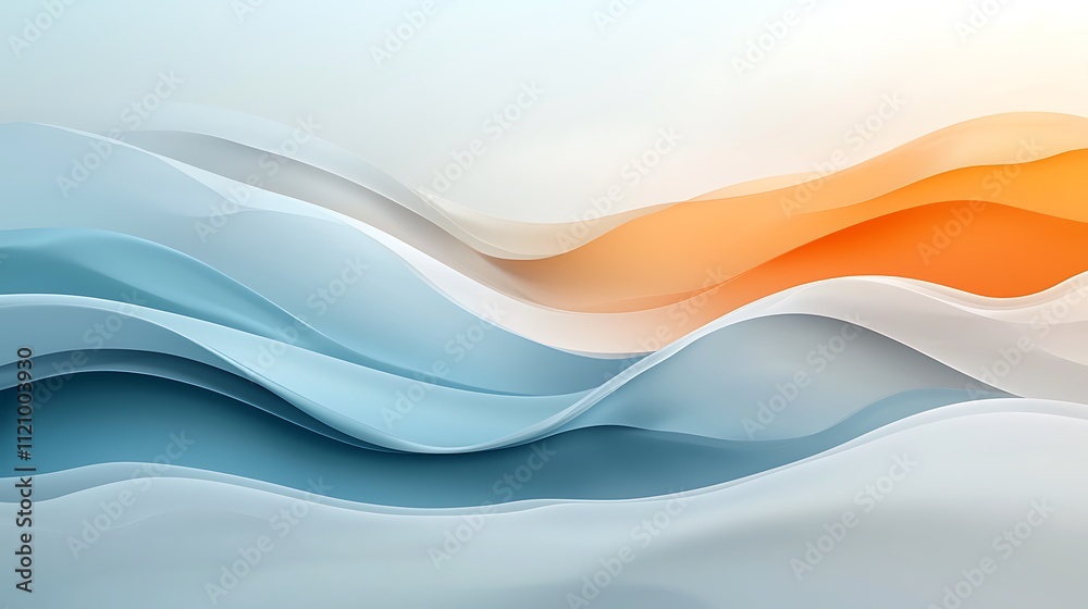 Abstract design colorful waves in modern digital art and minimalist artistic expression Abstract design colorful waves in modern digital art and minimalist artistic expression