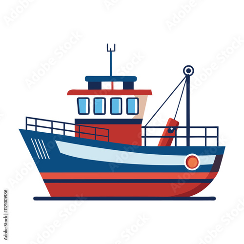 fishing boat illustration