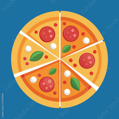 illustration of a pizza