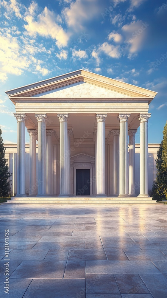 Fototapeta premium Masterpiece architecture historic building 3D render