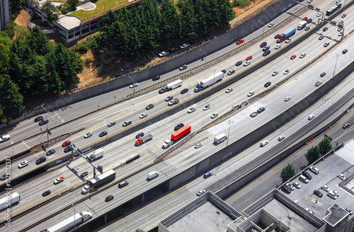 Seattle is one of the top 10 most traffic cities in USA in 2019, on June 28, 2019. photo