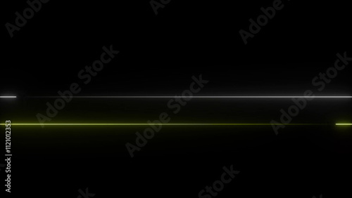 Light neon line abstract black background. 4k illustration image icon .