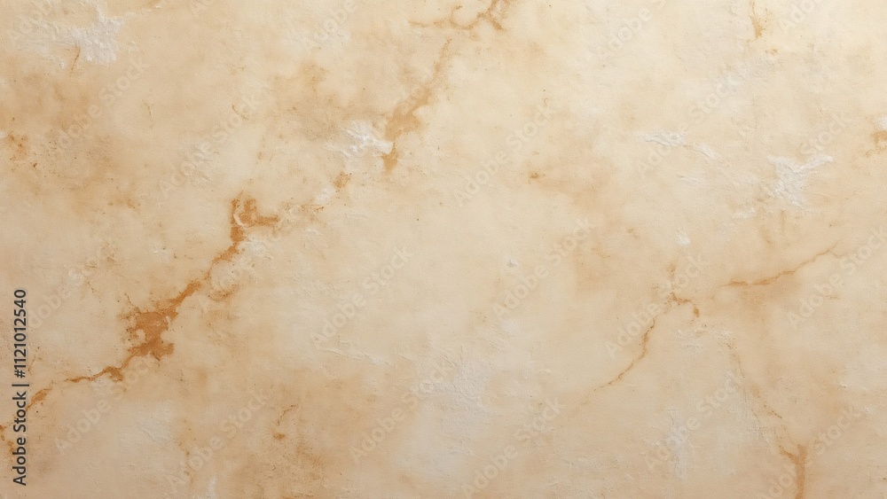 Close-up Beige Marble Background, Rough, Worn Texture with Subtle Veining for Design Projects