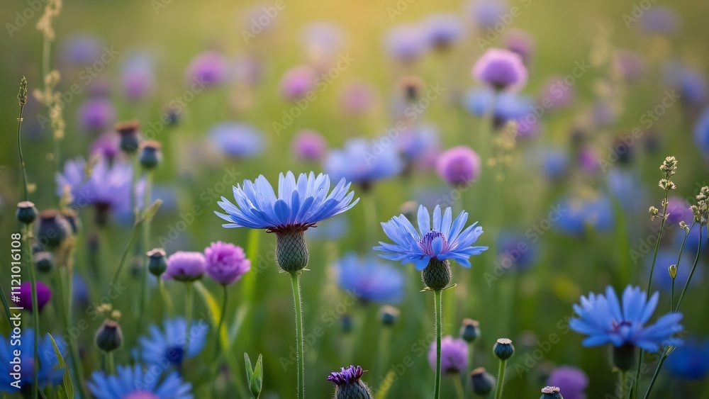 Enchanted Cornflower Meadow, Vibrant Blue & Purple Summer Blooms, Perfect for Wedding or Event Photography Backdrop Enchanted Cornflower Meadow, Vibrant Blue & Purple Summer Blooms, Perfect for Wedding or Event Photography Backdrop