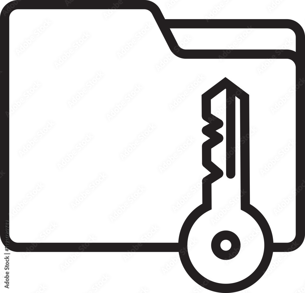 key security folder privacy file icon office vector signs icon key security folder privacy file icon office vector signs icon