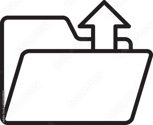upload folder icon file storage, upload, arrow, signs vector icon