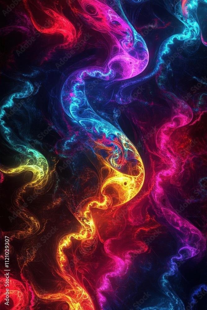 A vibrant abstract swirl of colors creating a dynamic visual effect. A vibrant abstract swirl of colors creating a dynamic visual effect.