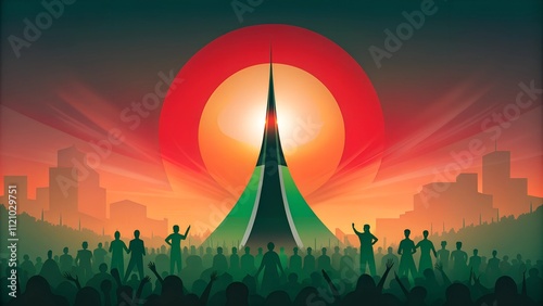 Bangladesh victory day illustration