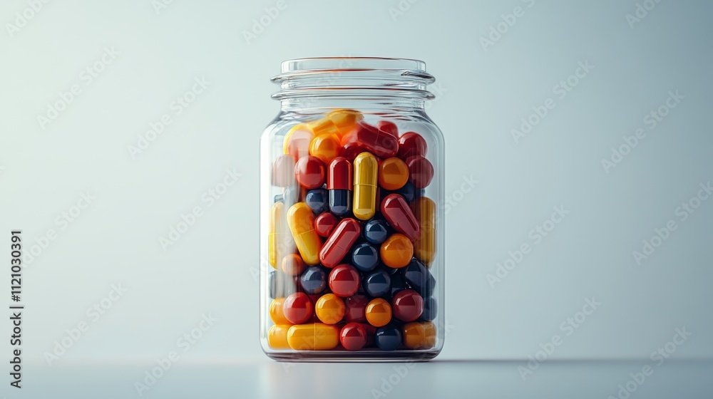 Jar full of pills Jar full of pills