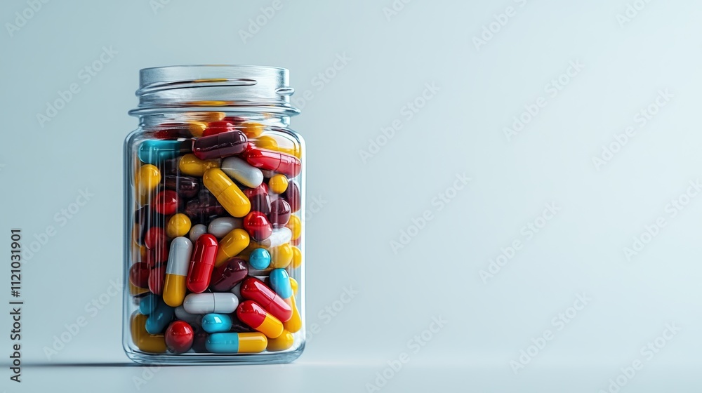 Jar full of pills Jar full of pills