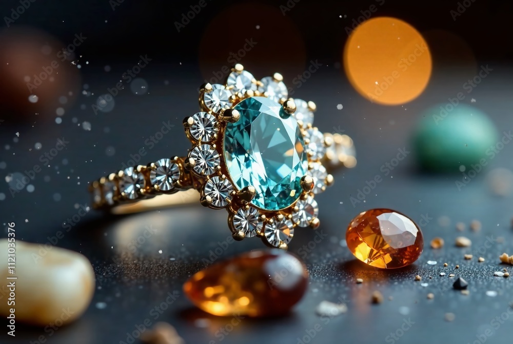 Exquisite Jewelry Still Life, Detailed Stones, Elegant Lighting Exquisite Jewelry Still Life, Detailed Stones, Elegant Lighting
