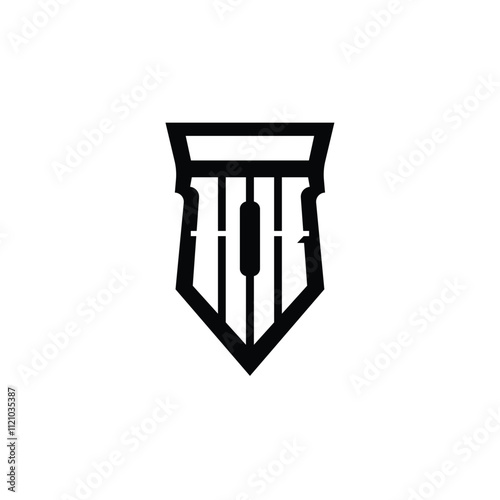 HK monogram logo design letter text name symbol monochrome logotype alphabet character simple logo