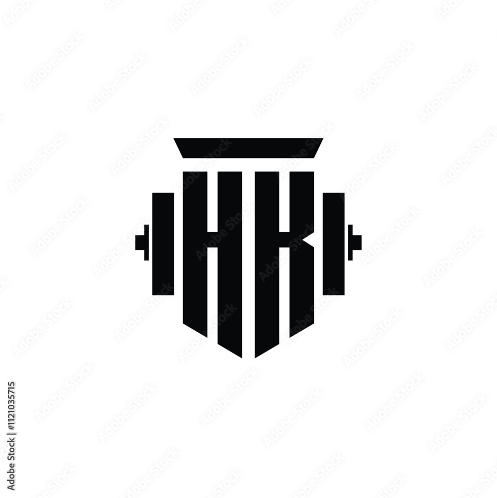 HK monogram logo design letter text name symbol monochrome logotype alphabet character simple logo HK monogram logo design letter text name symbol monochrome logotype alphabet character simple logo