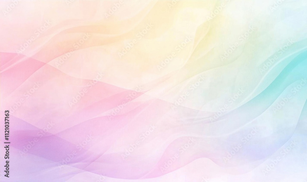 Soft pastel waves create a serene and calming background. Soft pastel waves create a serene and calming background.