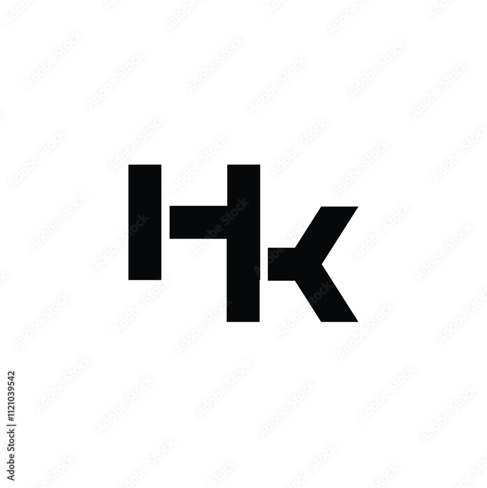 HK monogram logo design letter text name symbol monochrome logotype alphabet character simple logo HK monogram logo design letter text name symbol monochrome logotype alphabet character simple logo
