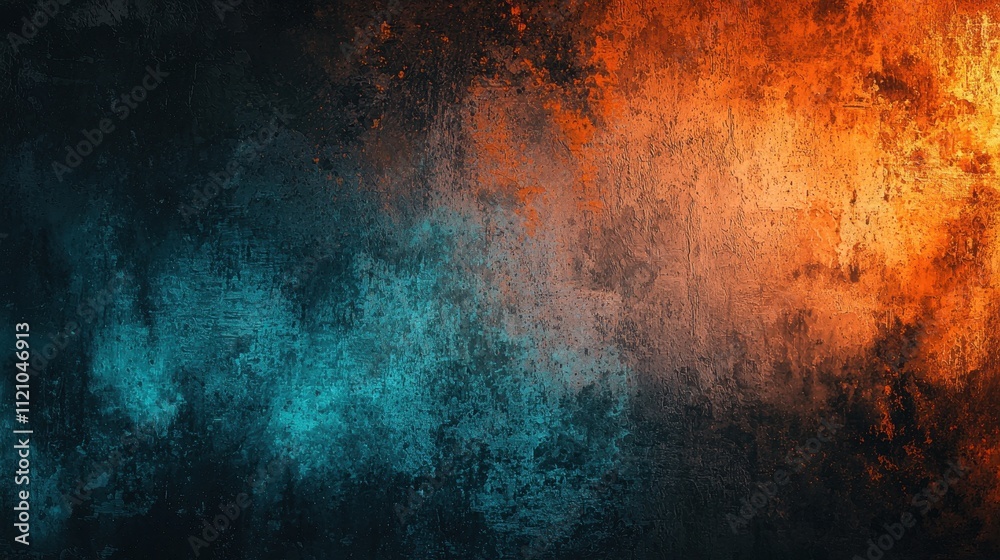 Ethereal Background with Glowing Gradients in Dark Shades of Blue and Orange for Artistic Use Ethereal Background with Glowing Gradients in Dark Shades of Blue and Orange for Artistic Use