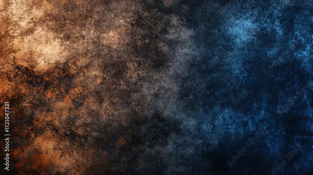 Obraz premium Ethereal Dark Background with Glowing Gradients of Blue and Orange for Artistic Uses