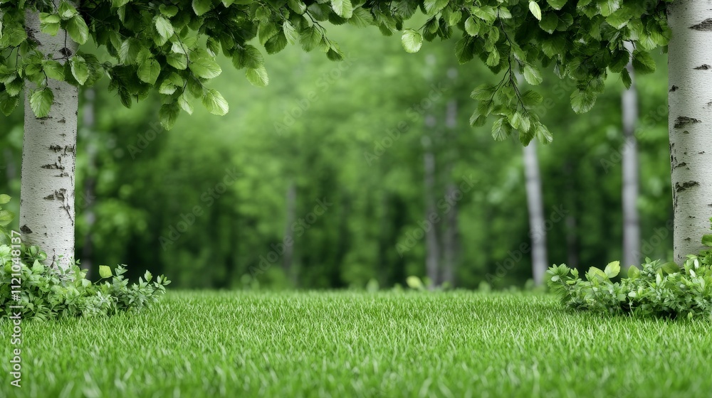 Tranquil Birch Forest Meadow Tranquil Birch Forest Meadow