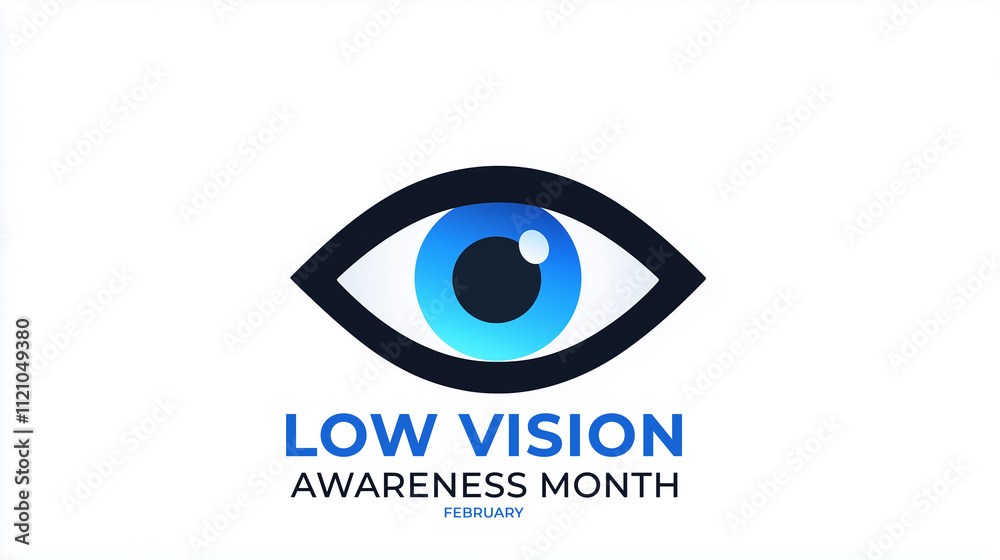 Low Vision Awareness Month. eye illustration. Low Vision Awareness Month. eye illustration.