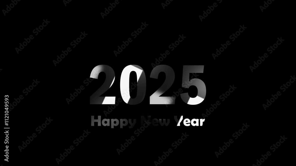 simple text animation happy new year 2025 simple text animation happy new year 2025