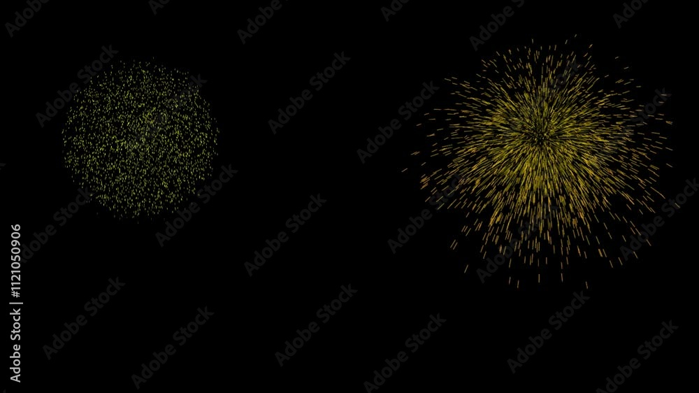 Beautiful fireworks animation on a dark backgorund Beautiful fireworks animation on a dark backgorund