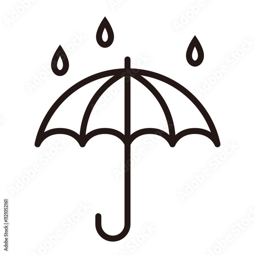 Single umbrella icon