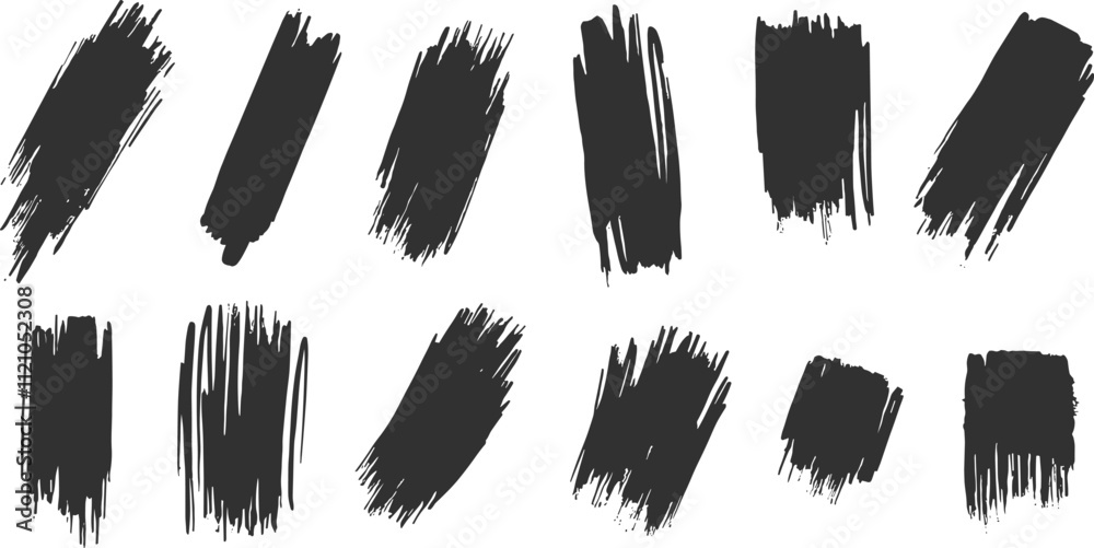Set of vector paint brush stroke.eps Set of vector paint brush stroke.eps