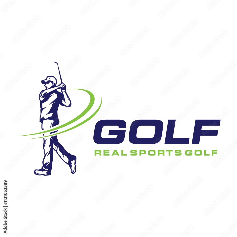 Obraz premium Golf club Logo Design Illustration. Golf Sport Logo Design Template