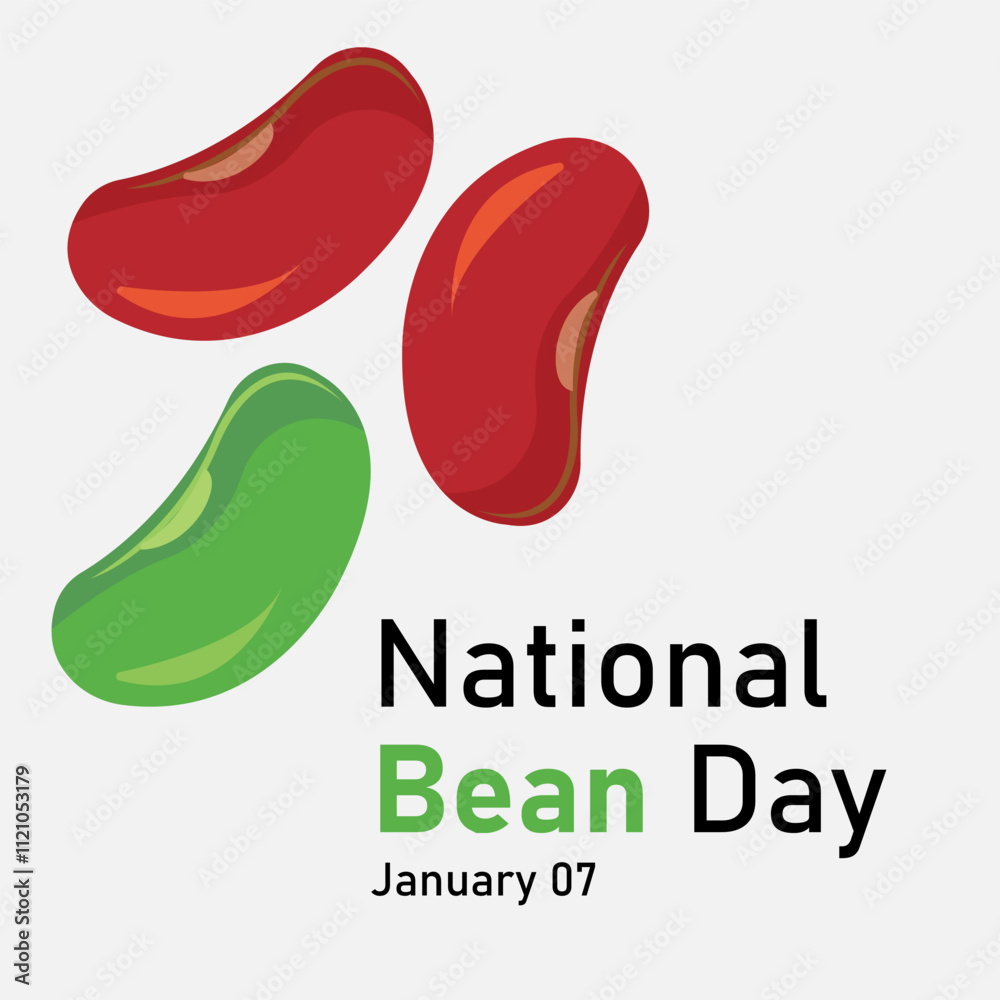 vector graphic of National Bean Day good for national National Bean Day celebration. flat design. flyer design.flat illustration. vector graphic of National Bean Day good for national National Bean Day celebration. flat design. flyer design.flat illustration.