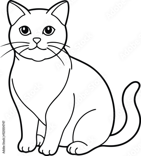 Cats line art vector design eps files