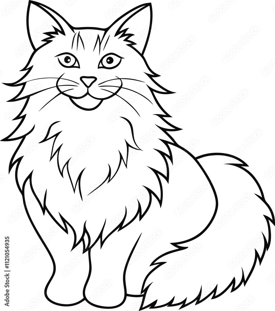 Cats line art vector design eps files Cats line art vector design eps files