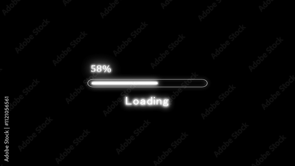 Loading Bar Illustration.