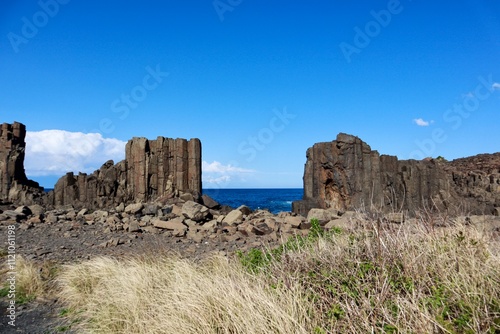 rocks and sky