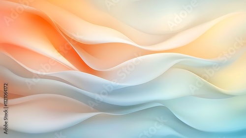 Artistic perspective on flowing colors and waves abstract digital creation and motion