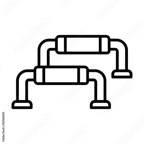 Push Up Bars Icon