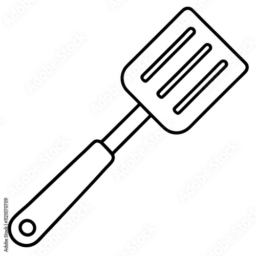 kitchen spatula line icon