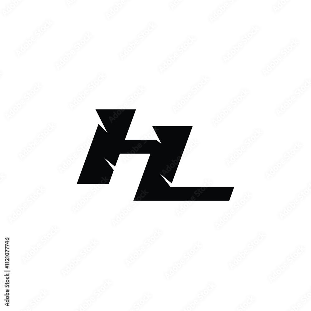 HL monogram logo design letter text name symbol monochrome logotype alphabet character simple logo HL monogram logo design letter text name symbol monochrome logotype alphabet character simple logo