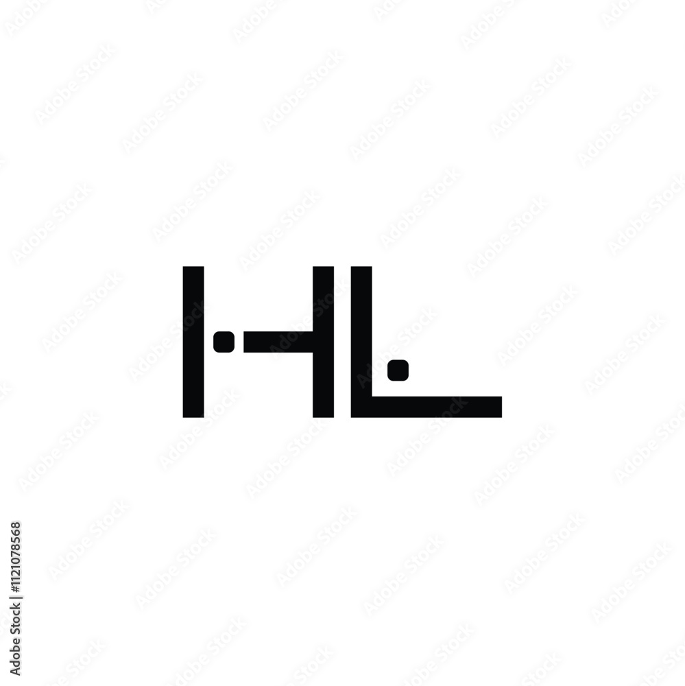 HL monogram logo design letter text name symbol monochrome logotype alphabet character simple logo HL monogram logo design letter text name symbol monochrome logotype alphabet character simple logo