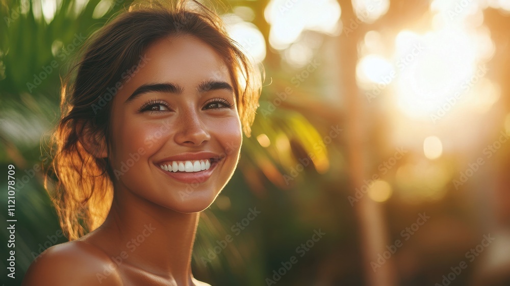 Beautiful portrait woman posing with perfect makeup and freckles showing with clean fresh skin care. Model with healthy Beautiful portrait woman posing with perfect makeup and freckles showing with clean fresh skin care. Model with healthy