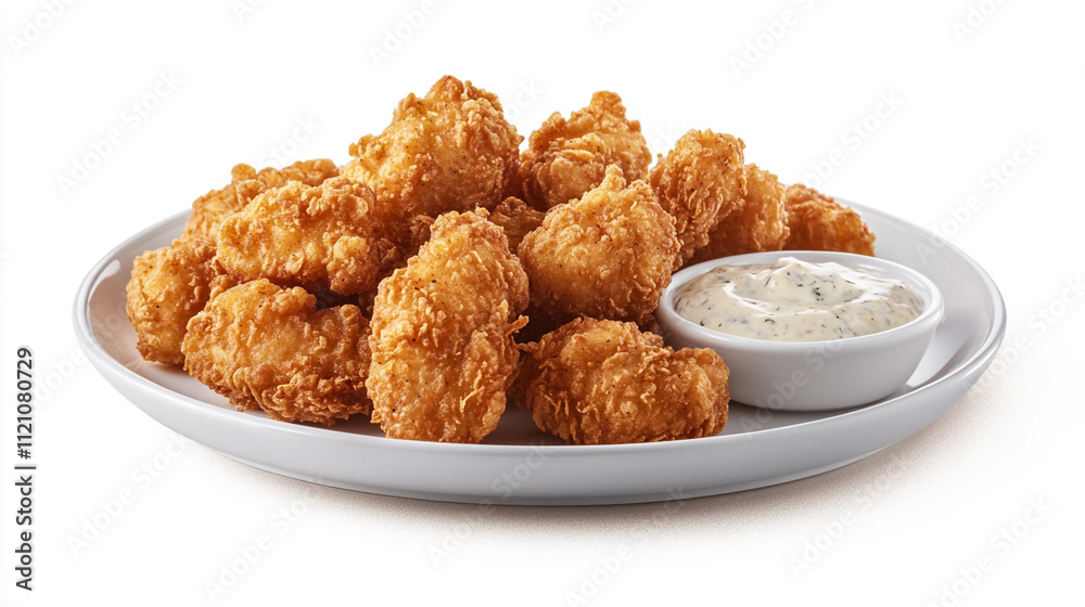 Crispy Fried Chicken Nuggets with Creamy Dip Crispy Fried Chicken Nuggets with Creamy Dip